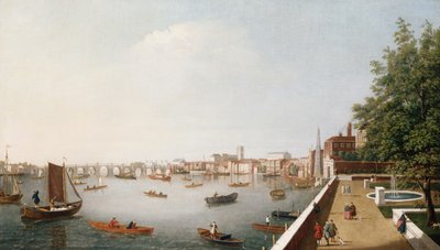 View of the River Thames from the Adelphi Terrace by William James